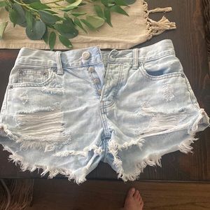 American Eagle outfitters. Light washed jean shorts